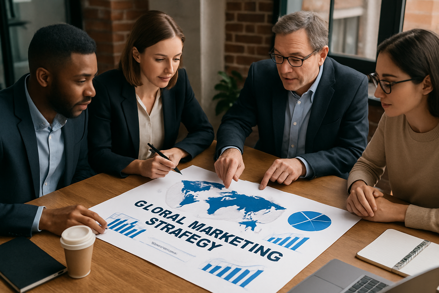 Global marketing strategy planning session